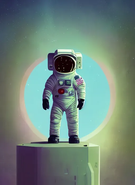 Image similar to an astronaut 🧑🚀 frog 🐸 standing top of the earth 🌎, au naturel, hyper detailed, digital art, trending in artstation, cinematic lighting, studio quality, smooth render, unreal engine 5 rendered, octane rendered, art style by kurzgesagt and nixeu and ian sprigger and wlop and krenz cushart