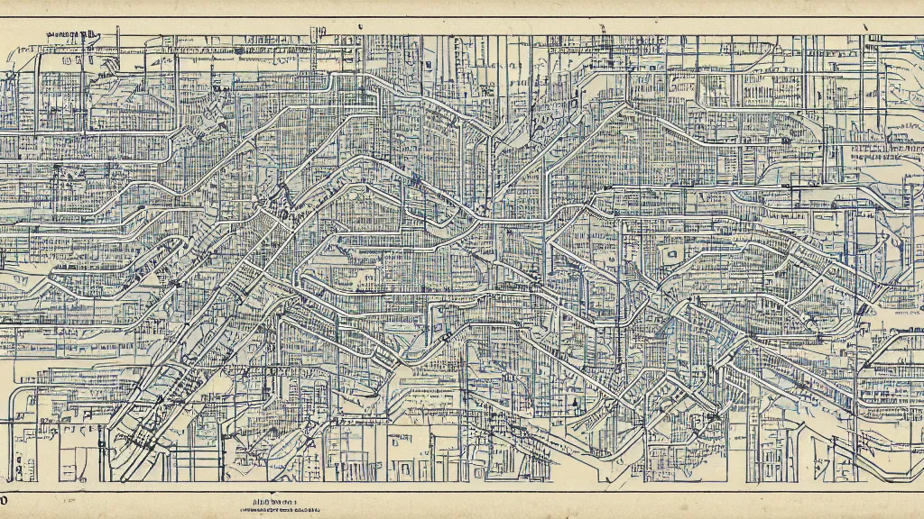 Image similar to blueprint marked hell subway map