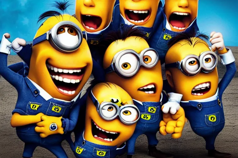 Image similar to Nicolas cage minions high resolution still film