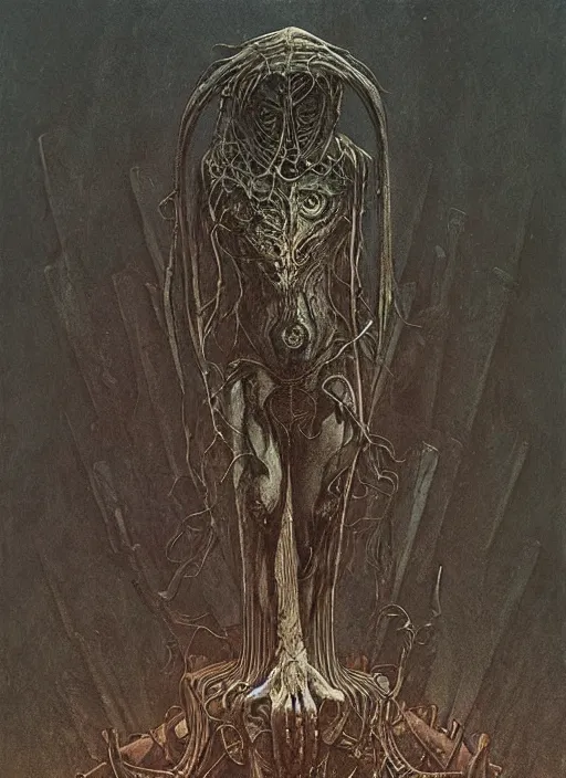 detailed tarot card designed by giger, h. r., zdzislaw | Stable ...