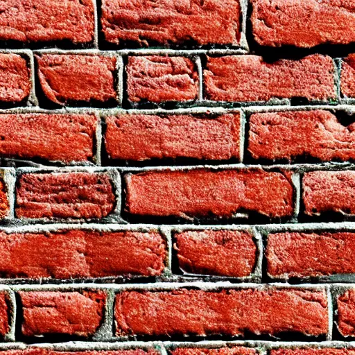 Prompt: baked beans brick wall texture