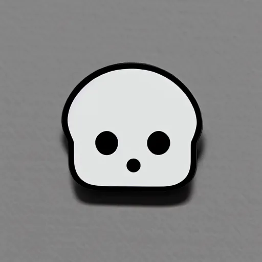 Prompt: a retro minimalistic cute ghost emoji enamel pin, hd, concept art