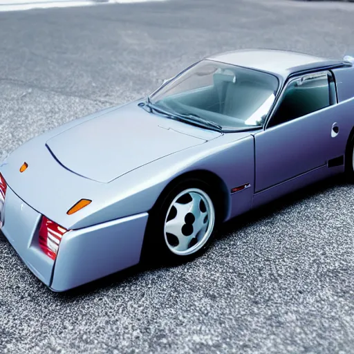 Image similar to 90s Japanese sports car in style of Hiroshi Nagai,