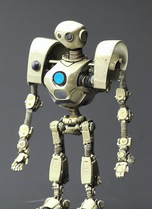 Prompt: Fine Image on the store website, eBay, Full body, 80mm resin detailed miniature of a Killer robot