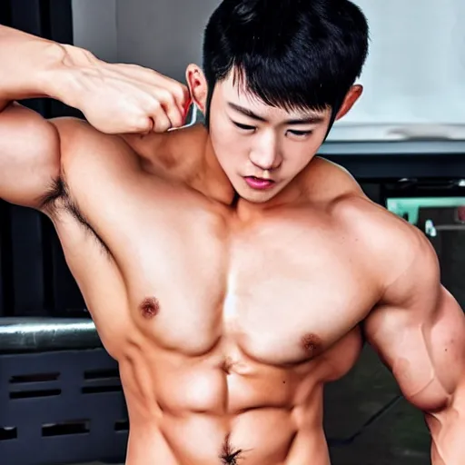 Image similar to korean muscle boy 2 1 years old