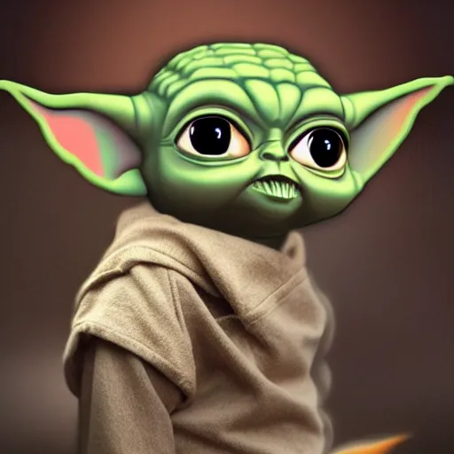 Prompt: baby yoda dressed as an egyptian, trending on artstation