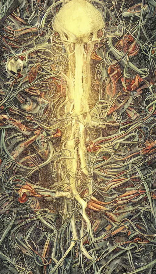 Prompt: The end of an organism, by Jesper Esjing