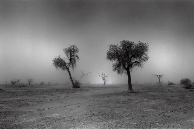 Image similar to ansel adams.. dust bowl incoming dust storm