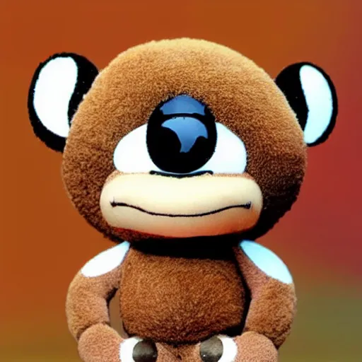 Prompt: Cheburashka, big ears, cartoon 2d