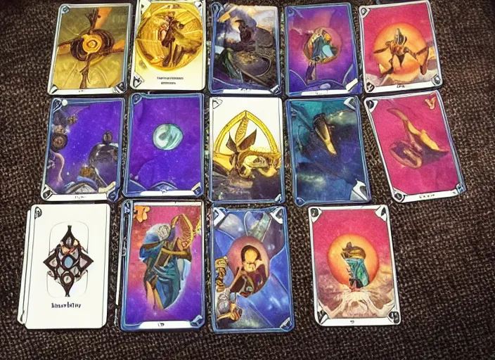 Image similar to game where you control the fate of your character using tarot cards