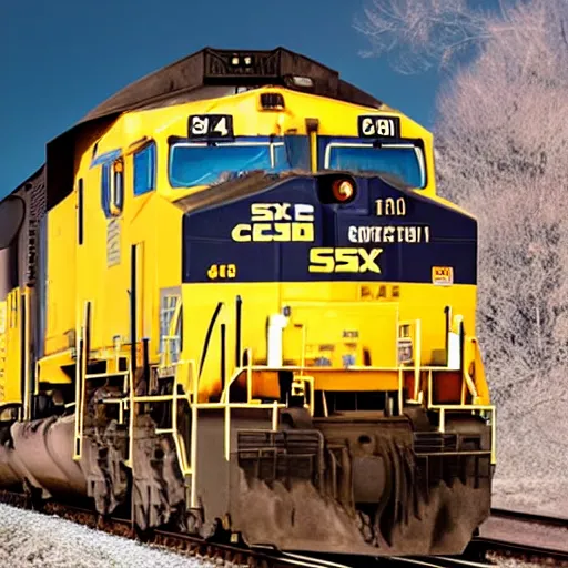 Image similar to csx locomotive in space