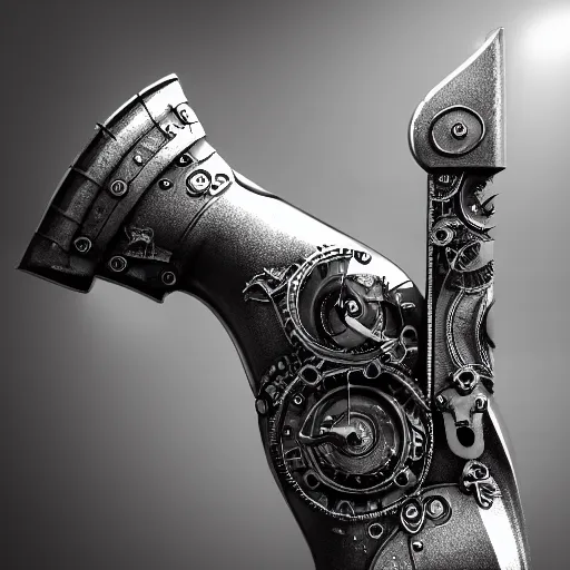 Prompt: mythical black and white organic bio - mechanical rendering of an axe and a computer. highly detailed, intricate steampunk ornate, poetic, 3 d render, digital art, octane render, 8 k artistic photography, photo - realistic