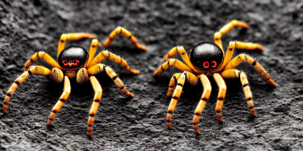 Image similar to a big scary spider. professional photograph, deep focus, 8 k