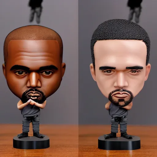 Image similar to kanye west bobblehead figure