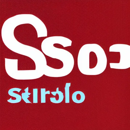 Image similar to a logo for SD with two letters and also reading Stable Diffusion