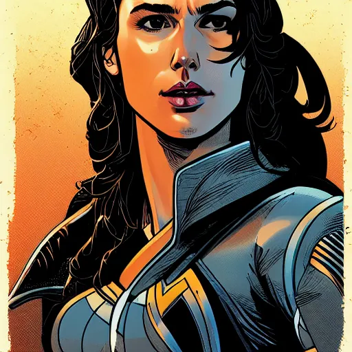 Image similar to portrait of gal gadot, by laurie greasley and james stokoe, 4 k, 8 k