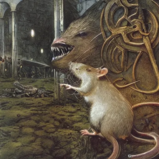 Image similar to rat lords of valhalla, alan lee