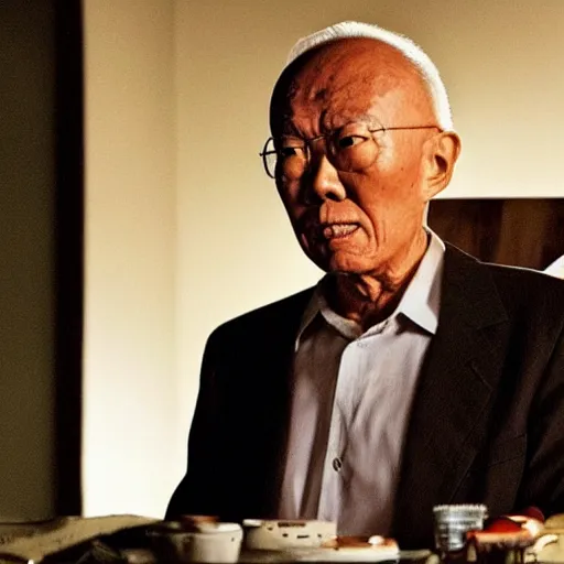 Image similar to A still of Lee Kuan Yew as Walter White in Breaking Bad (2008)