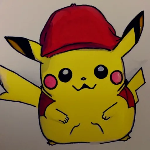 Image similar to Pikachu cosplaying as Umaru-chan, watercolor painting