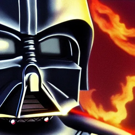 Prompt: Bart Simpson as Darth Vader