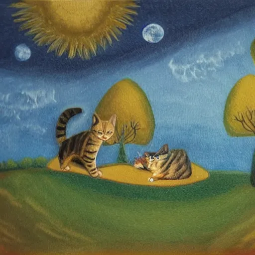 Image similar to cat landscape