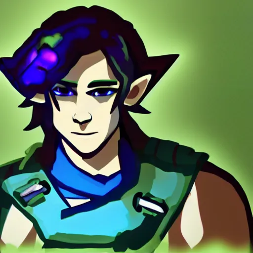 Image similar to concept art about link in vaporware style