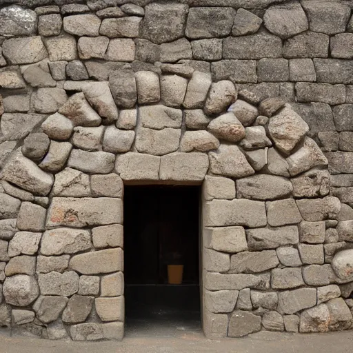 Image similar to the stone walls are inlaid with numerous ear sculptures