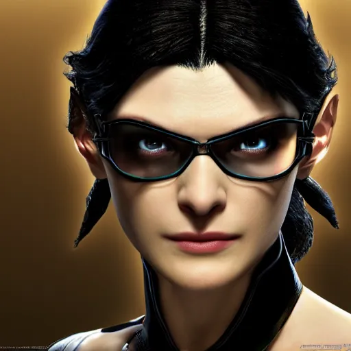 Prompt: rachel weisz as Bayonetta 8k hyperdetailed photorealism HDR