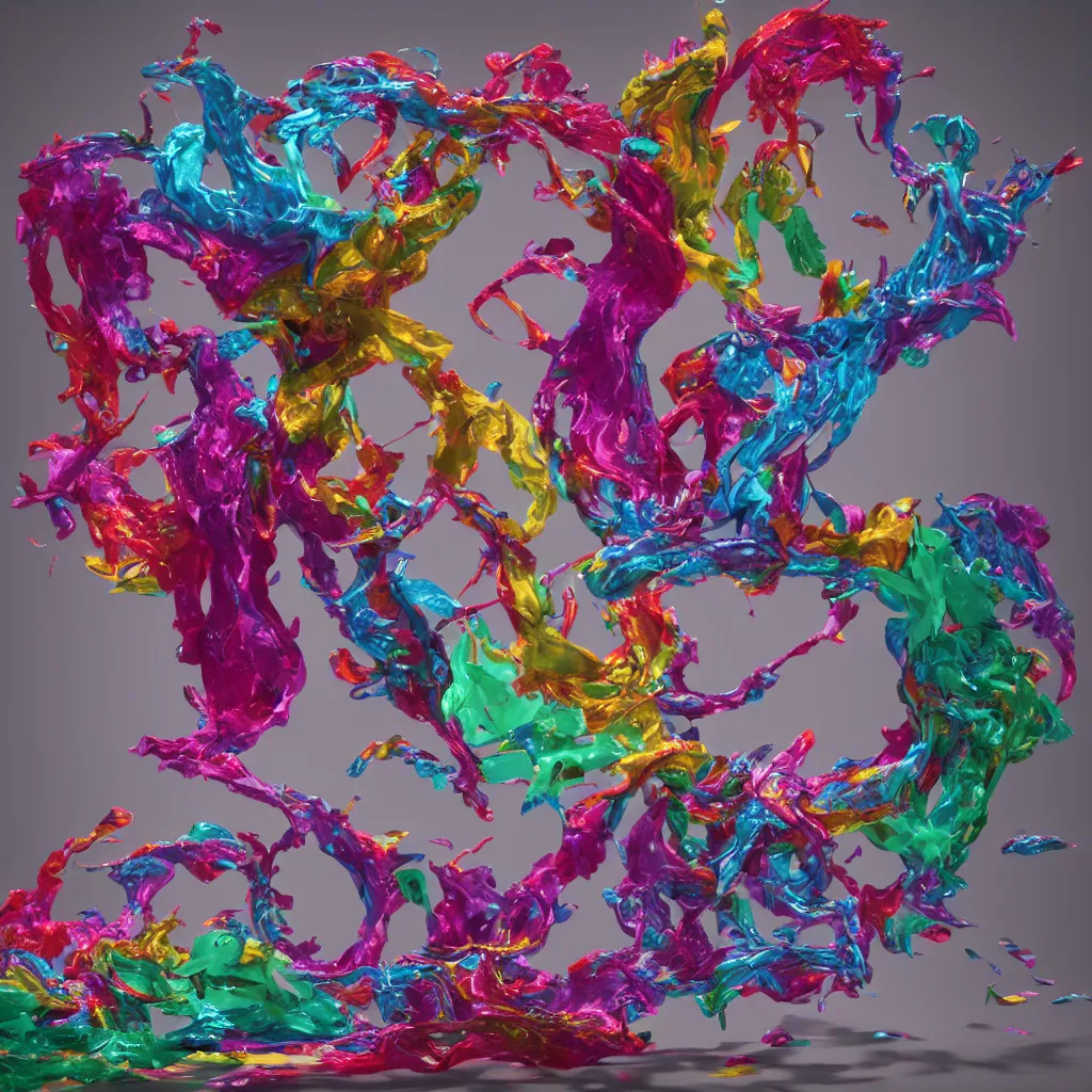 Image similar to painful pleasures by lynda benglis, octane render, colorful, 4 k, 8 k