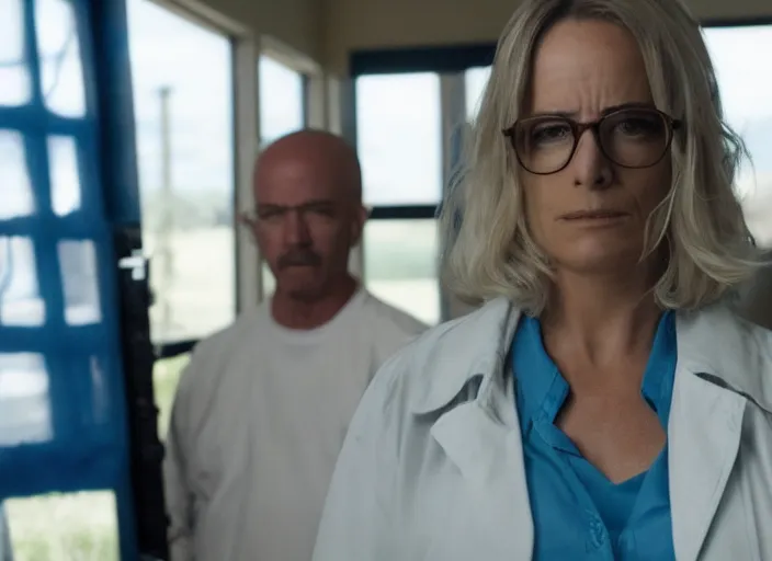 Prompt: film still of amanda de santa in breaking bad tv show, 8 k