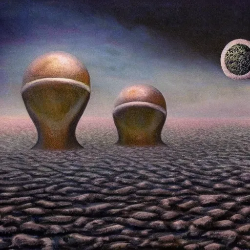 Image similar to surrealist mindscape, lovecraftian, odd, alien planet, mindbending, realistic