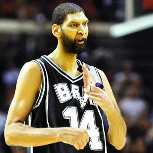 Prompt: Tim Duncan as the Joker