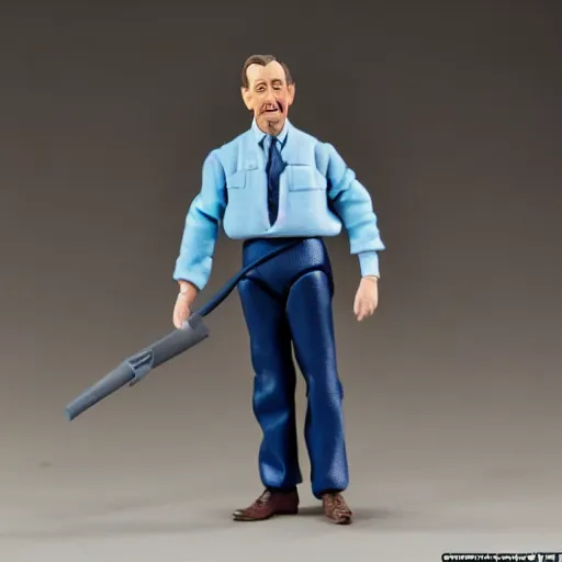 Image similar to walt disney action figure, well lit, studio light, painted action figure