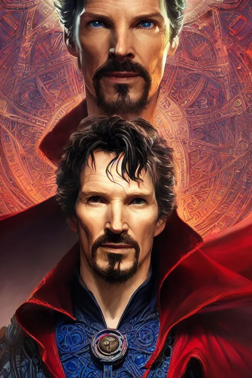 Image similar to Portrait of Doctor Strange with face of Todd Howard, highly detailed, marvel comics, dark, intricate, highly detailed, smooth, artstation, digital illustration by Ruan Jia and Mandy Jurgens and Artgerm and Wayne Barlowe and Greg Rutkowski and Zdislav Beksinski