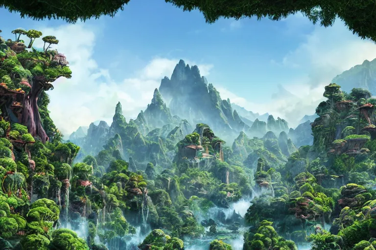 Image similar to matte avatar landscape pandora