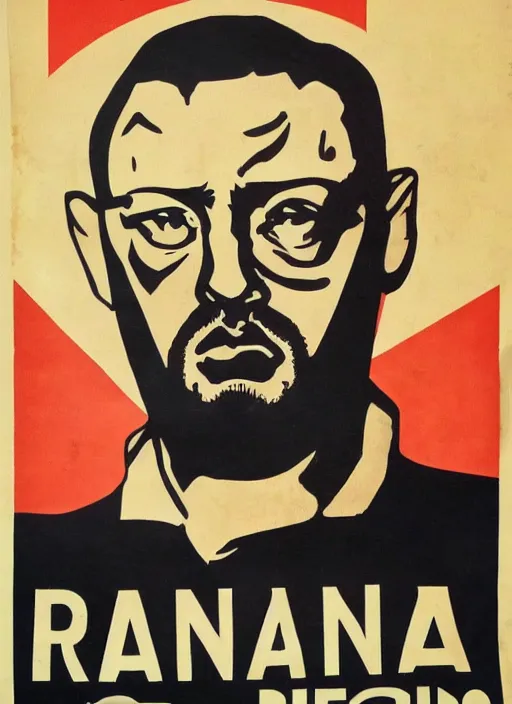 Image similar to Portrait Jean Reno gesture,look of hate, threatening pose, 1940s propaganda poster, full hd,highly detailed