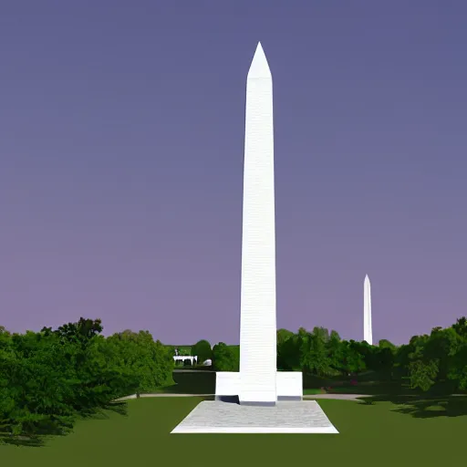 Image similar to 3d scan of the Washington monument