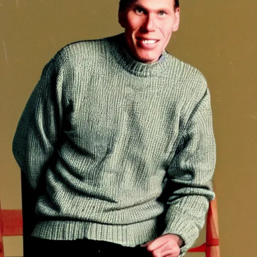 Prompt: A photograph of middle-aged Jerma985 in his fourties with short hair who looks like Jerma985 wearing a sweater in the 2010s, Jerma985, looks like Jerma985, taken in the late 2010s, taken on a 2010s Camera, realistic, hyperrealistic, very realistic, highly detailed, very detailed, extremely detailed, detailed, digital art, trending on artstation, headshot and bodyshot, detailed face, very detailed face