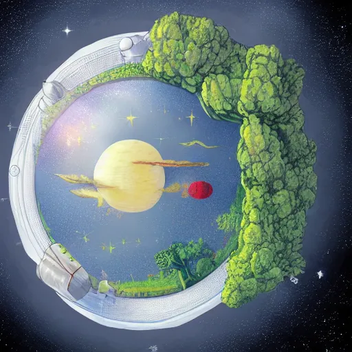 Image similar to floating island in space