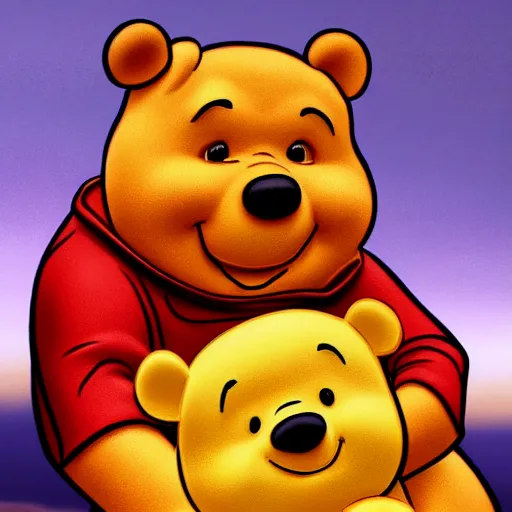 Prompt: Xi Jinping holding hands with Winnie the Pooh, stylized, intricate, highly detailed, concept art, smooth, sharp focus, 4K