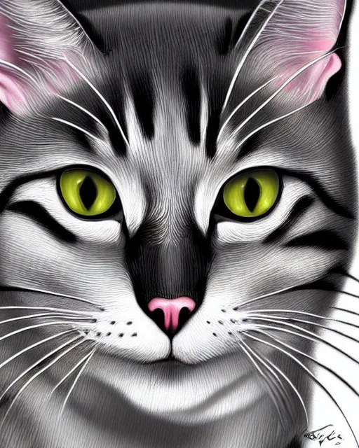 Image similar to cat logo, elegant, highly detailed, digital painting, masterpiece.