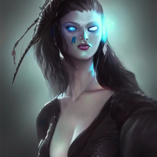 Image similar to dark witch character, highly detailed, digital painting, artstation, concept art, smooth, sharp focus, illustration