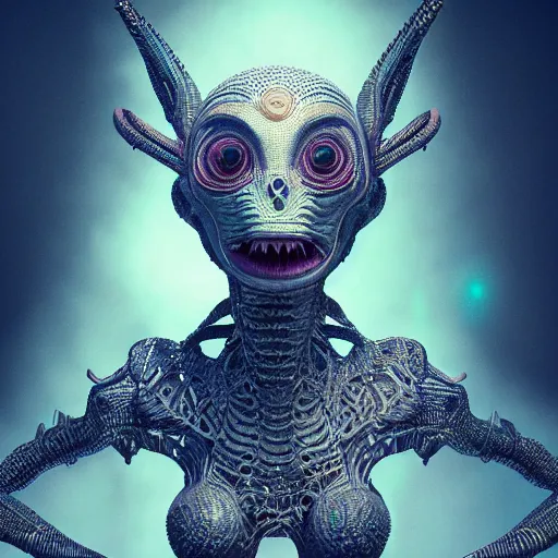 Image similar to the alien queen, 4 k, intricate detailed, jaw dropping, gorgeous, surreal, octane render