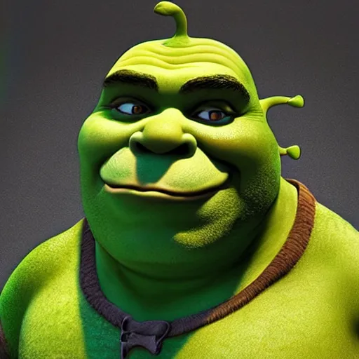 Prompt: shrek, realistic