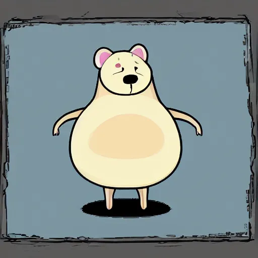 Image similar to fat obese anthro hamster cartoon