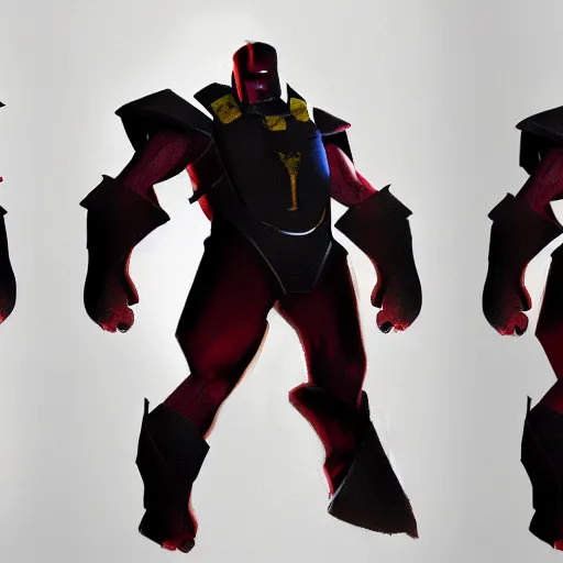 Prompt: concept art of dark ironman