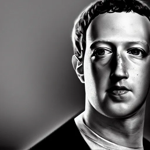 Image similar to mark zuckerberg from a nightmare, evil, demonic, gothic horror portrait, high detail, hyperreal