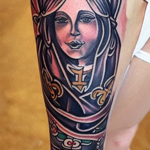 Image similar to saints tatto