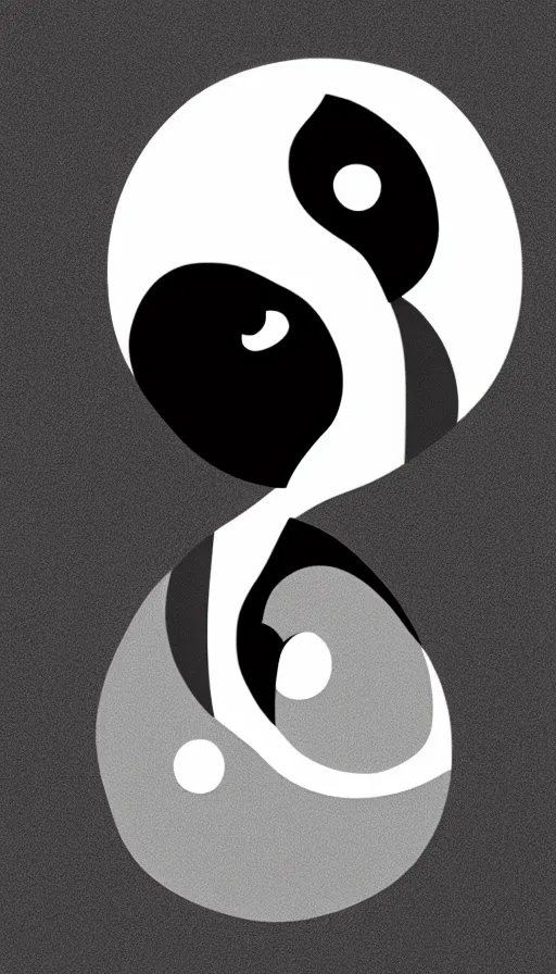 Image similar to Abstract representation of ying Yang concept, by Steve Argyle