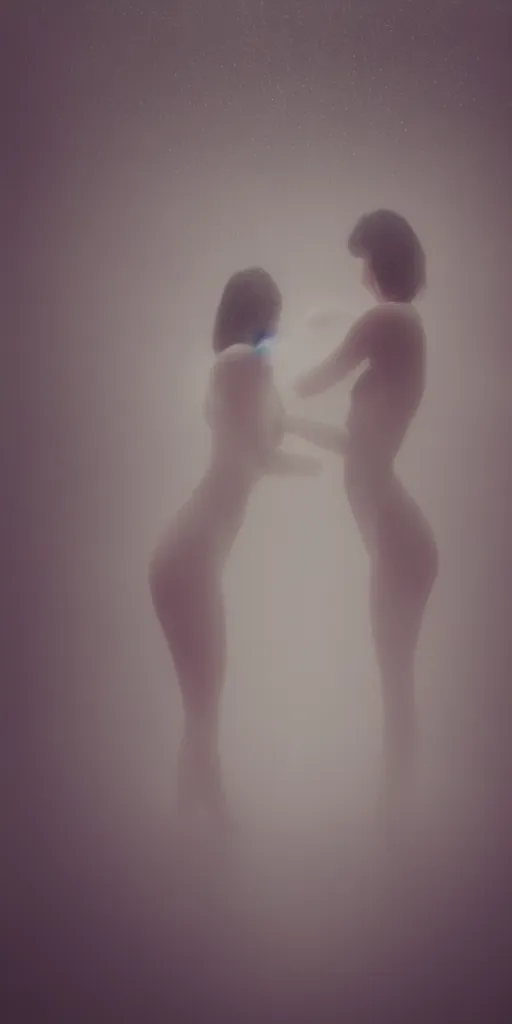 Prompt: a blurry closeup picture of gorgeous human bodies intertwined, female bodies, no face, dripping wet, macro photography, long exposure photograph, surrealism, anamorphic bokeh, cozy, soft light, cyan and orange, caustic, atmospheric fog, octane render, cinematic
